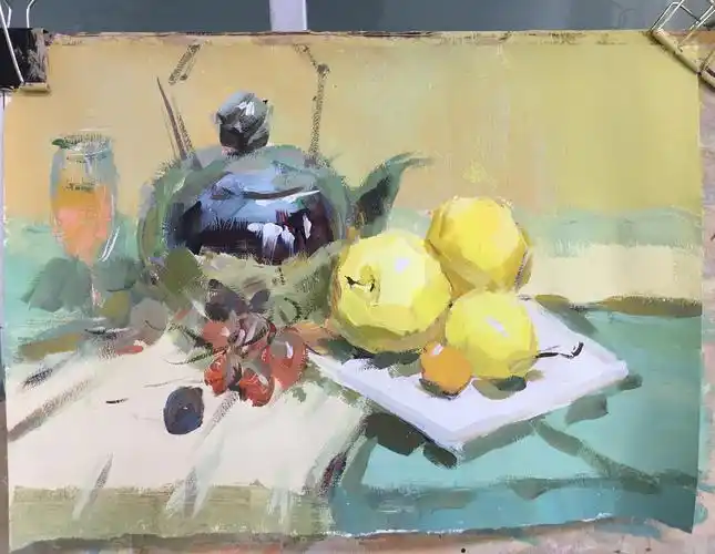 90后郭维超艺术家最新水粉色彩作品欣赏