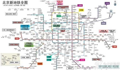 北京地铁规划2020