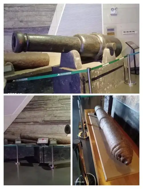 这是当年清军用的大炮.