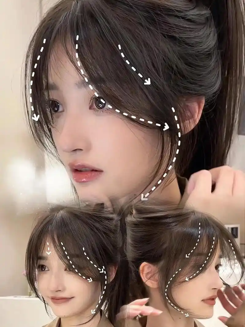 法式微分八字刘海.超级适合学生党和轻熟女,尤其是30岁左右的 - 抖音