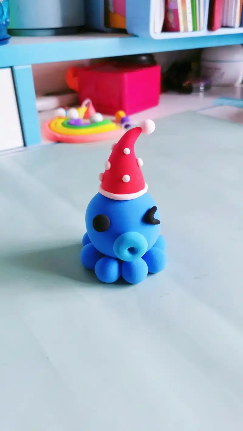 粘土手工简单小动物-粘土小章鱼.#小章鱼 #粘土手工 教程来 - 抖音