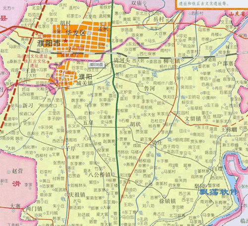 濮阳县地图高清版濮阳县地图全图高清版