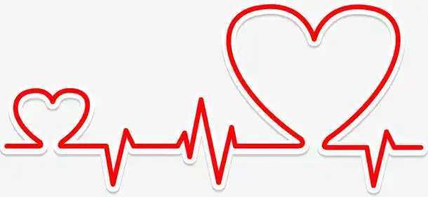 卡通手绘打印心电图纸