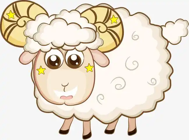 白色袋子白色呆萌小羊