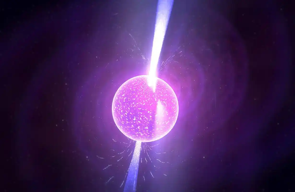 光速每秒可绕地球7圈半,而中子星每秒可旋转700圈,超光速了吗?