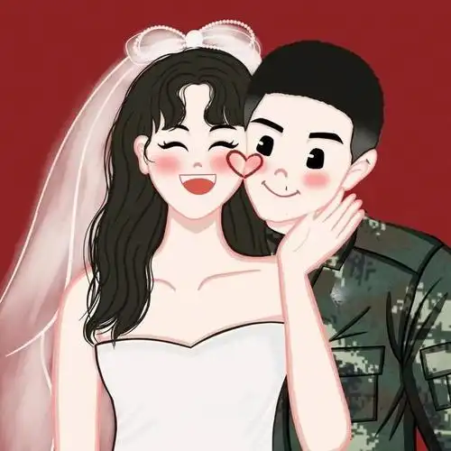 最新最美最甜的军恋情侣头像来咯