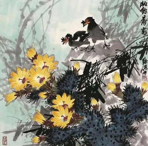 中国花鸟画大师徐湛作品欣赏(二)