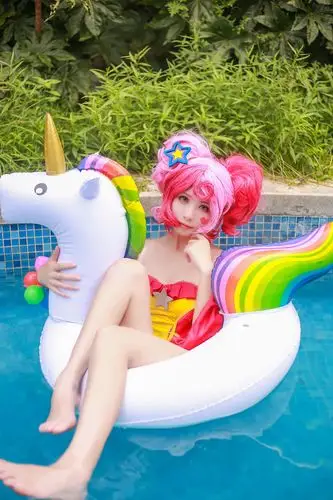 cos王者荣耀小乔缤纷独角兽