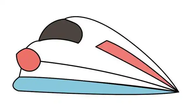 高铁画简笔画步骤