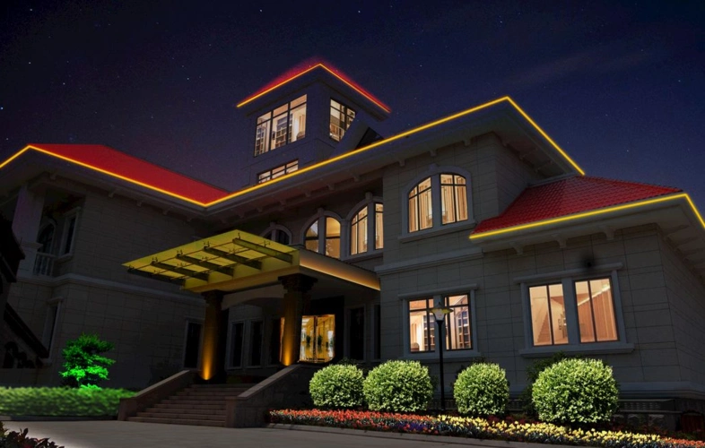 别墅夜景亮化
