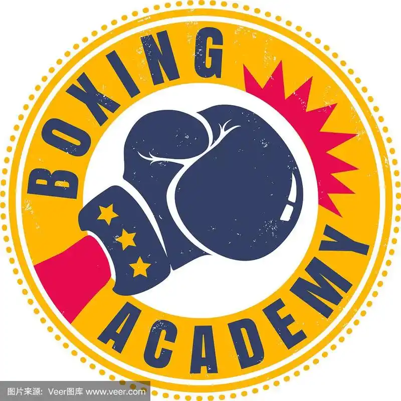 复古运动标志的拳击