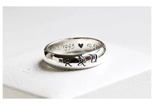 【新年情人节礼物】创意情侣戒指男女对戒简约光面可定制刻字七夕情人