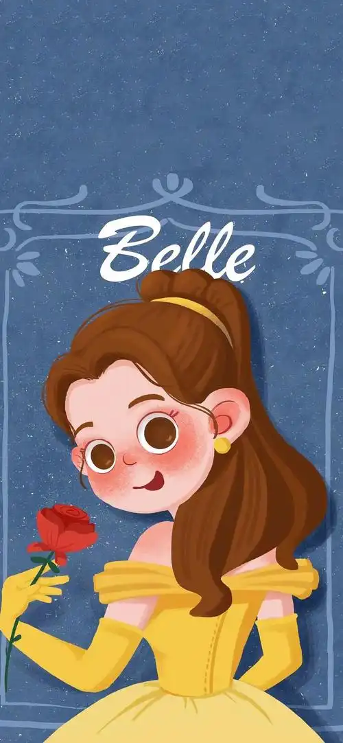 迪斯尼公主唯美插画高清手机壁纸