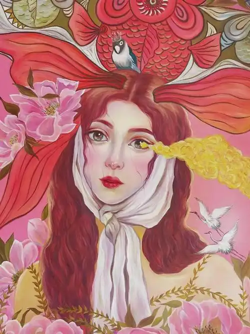 临摹一幅赵老师的燃烧的风筝