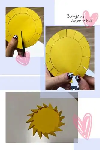 亲子手工制作:魔力太阳圈