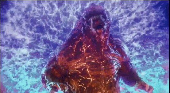 5大哥斯拉原子吐息对比,传奇版压迫力强,红莲帅到掉渣