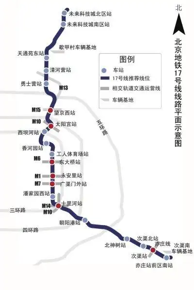 日前,中国铁道科学研究院网站发布北京地铁17号线环评报告书全本庹