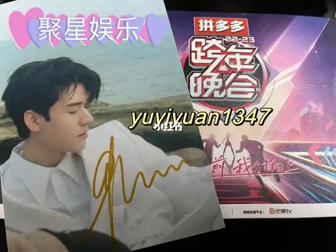 湖南卫视跨年演唱会签名照龚俊6