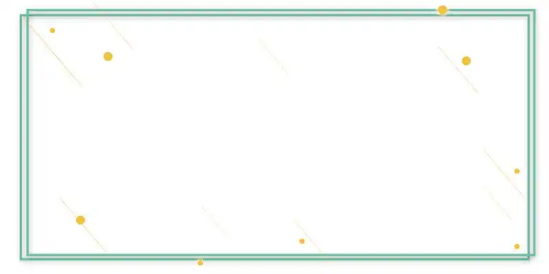 信纸背景绿色线框小清新简约海报背景