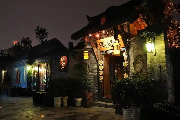 宽窄巷子—休闲生活 小街 行人 清吧中透出的歌谣 夜晚的宽窄 很成都