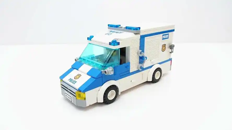 警用指挥车moc,乐高积木搭建演示