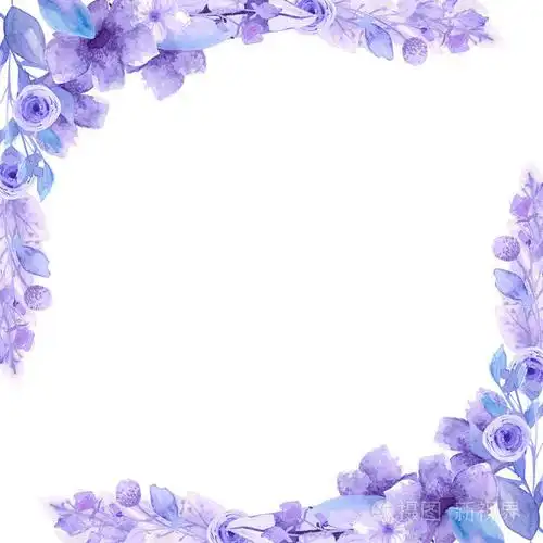 美丽的丁香花的框架. 水彩画. 有一个文本的地方. 装饰婚礼邀请.