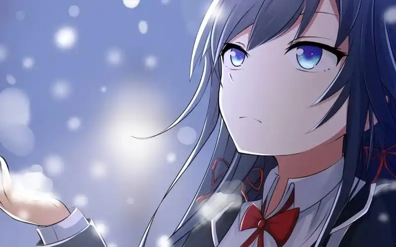 手机动态壁纸春物在雪中会眨眼的雪之下雪乃资源在简介