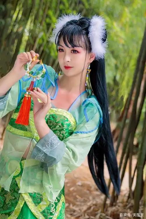 竹林里初代碧瑶·生日贺cosplay古装美女瑶音