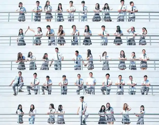 集体照就应该这样拍,太有创意了!