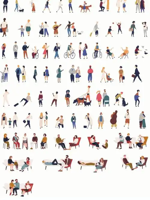 可爱小人psd素材