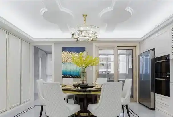 最新的客厅装修吊顶 石膏板(无吊顶客厅10公分石膏线效果图) - itcask