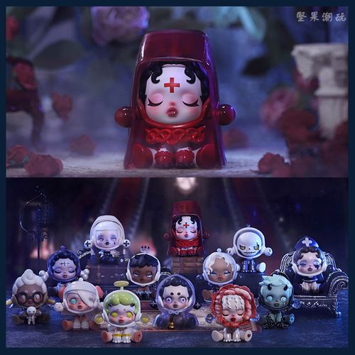 正品保证popmart泡泡玛特skullpanda密林古堡系列盲盒sp潮玩盲盒