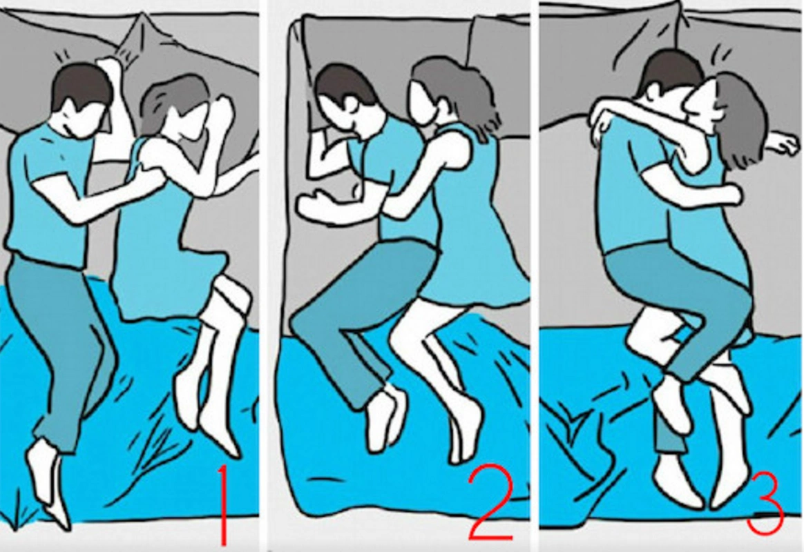 心理学:3种情侣睡姿,你是哪一种?测试你的恋人有多喜欢你!