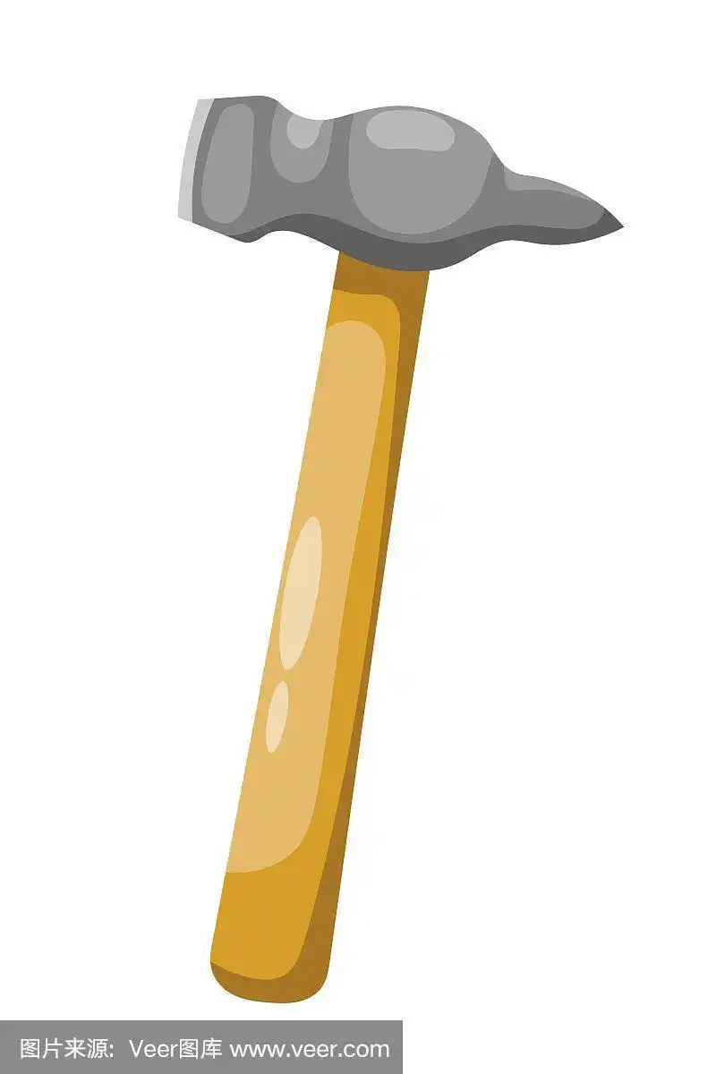 绘画插图,卡通,锤子,时尚,矢量