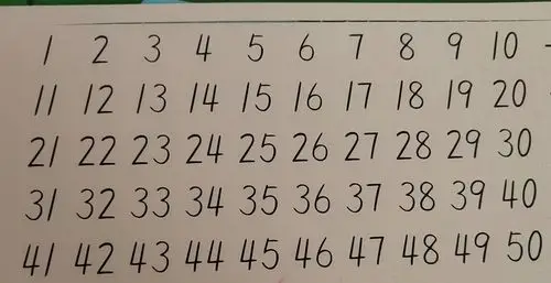 认识50以内的数字. 2.