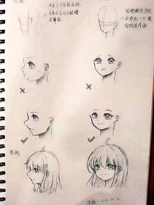 绘画教程7575脸型篇