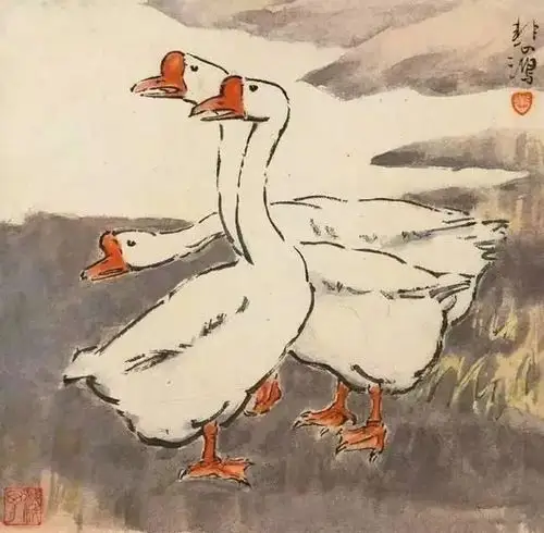 【一点资讯】国画名家画鹅欣赏 www.yidianzixun.com