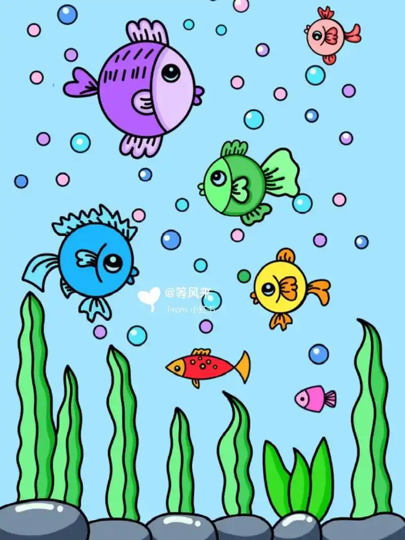 简笔画 9615线稿 #创意美术儿童画# #儿童简笔画# #儿童创意美术