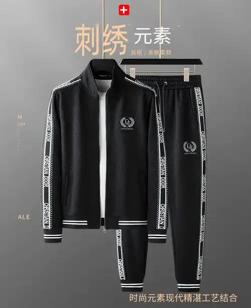 夫悟高档轻奢侈品牌长袖运动服套装男士秋季开衫卫衣休闲套装男户外