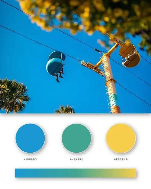 精美的色彩搭配方案!三色