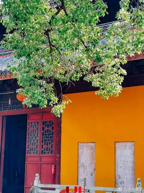 慈溪鸣鹤古镇千年古刹金仙寺的风光别致