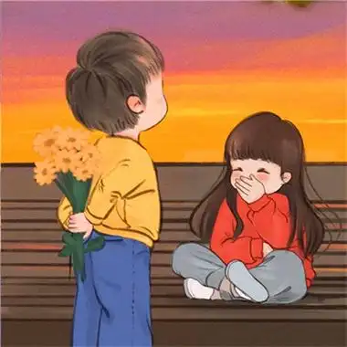 情侣可爱情头一对超可爱图片 最新微信2023卡通情侣头像大全