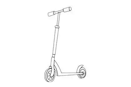 滑板简笔画简单画法步骤图解教程及图片大全