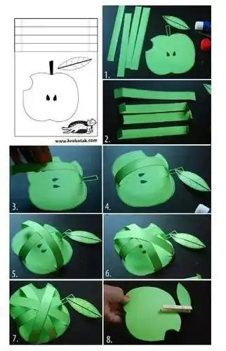 【周末手工】和大家分享怎么手工制作3d小苹果 .