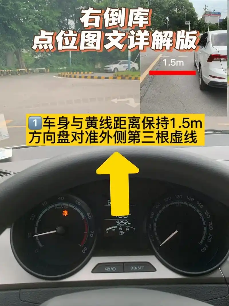 考驾照 #科目二 #倒车入 - 抖音