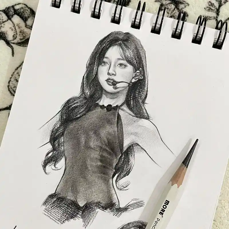 画的赵露思.@赵露思  #人物肖像 #灵魂画手 #手绘 - 抖音