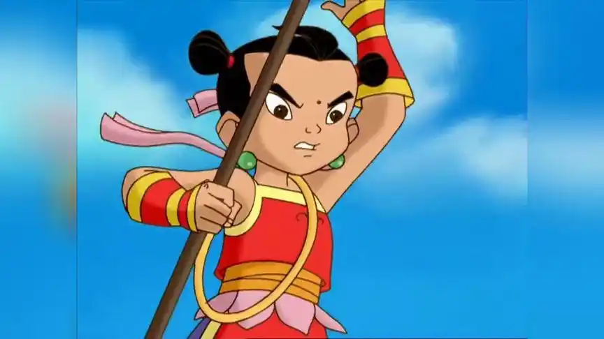 这人在哪吒面前玩火,哪吒乾坤圈不是开玩笑的