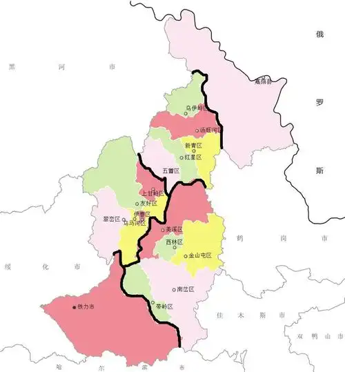 伊春市规划将现有15个区整合缩减到8个区县