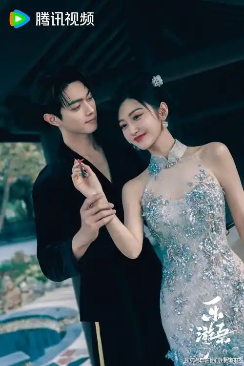 许凯,景甜双人拍摄大片释出,男帅女美超级甜,园林风婚纱照既视感_拉丝