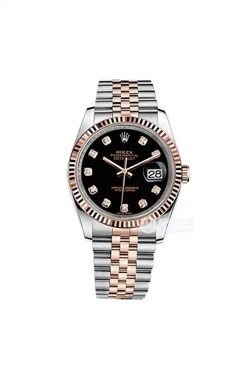 劳力士手表 日志型系列 日志型36系列 116231 黑盘镶钻纪念表带 图片